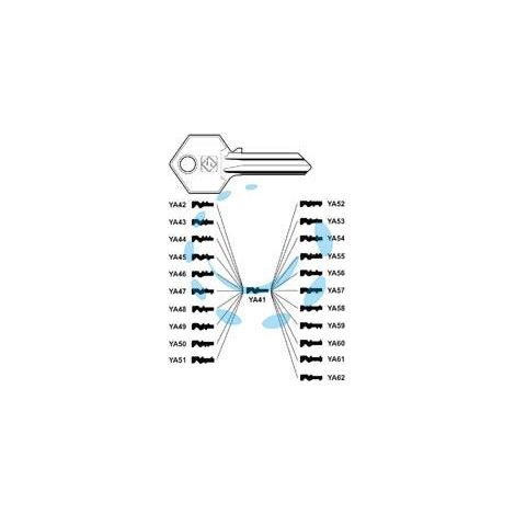CHIAVI PER CILINDRI YALE 5 SPINE GRANDI YA41 - YA41
