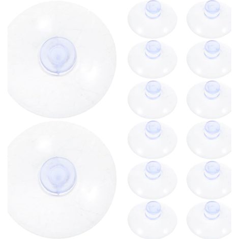 Lot de 300 Ventouses Transparentes pour Verre 25 MM Ventouses Antidérapantes pour Table en Verre Supports Plastiques Réutilisables pour Meubles Fenêtres et Salle de Bain