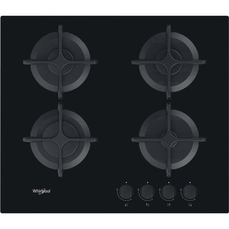 placa de cocina de gas 60cm 4 fuegos negro - GOB616NB - Whirlpool - (1/4)