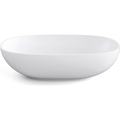 Lineabeta - Lavabo ovale da appoggio Acquaio in ceramica 60x38,4