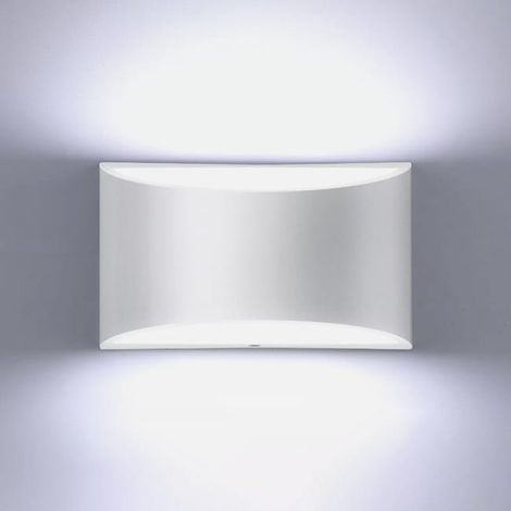 Aplique de pared LED moderno, luz blanca fría de 6000K, iluminación hacia arriba y hacia abajo, 7W, aplique de pared para interiores, 1 unidad. (1/5)