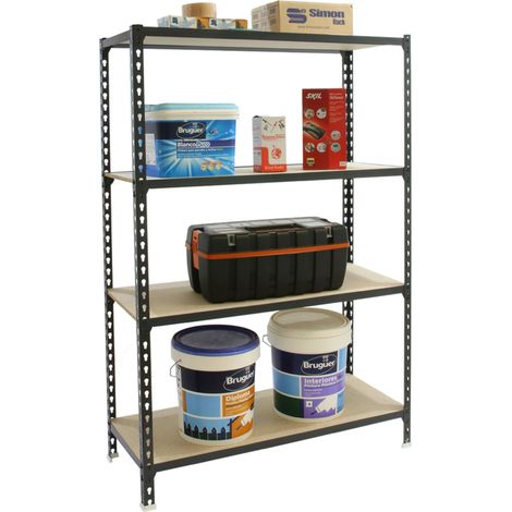 Simonrack Metallregal Anthrazit 4 Regale 150 kg (1/2)