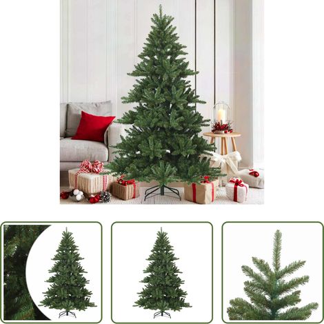 Faltbarer Weihnachtsbaum - Künstlicher klappbarer Weihnachtsbaum Grün 180 cm PVC, Stahl (1/5)