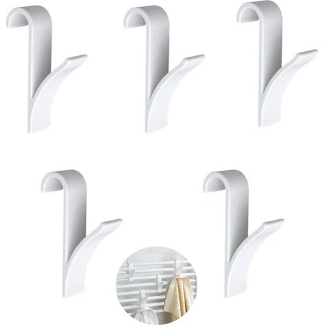 Crochet radiateur Crochet radiateur sèche serviette plastique blanc 10pcs (1/5)