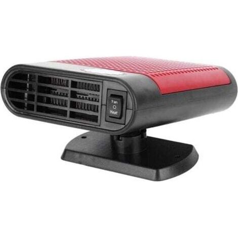 Riscaldatore per auto nero e rosso, riscaldatore universale per auto 12V 150W, riscaldatore portatile per parabrezza, sbrinatore, antiappannamento