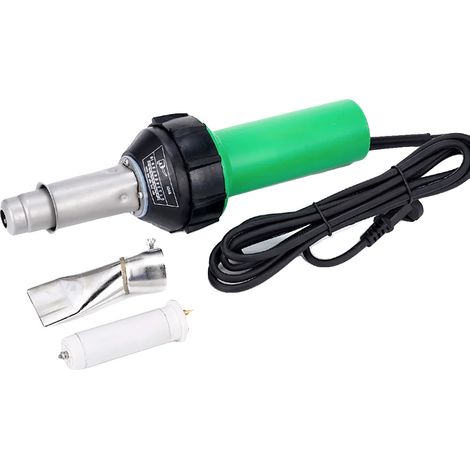 Pistola de aire caliente para soldadura de plástico, temperatura ajustable, kit completo de accesorios, A (1/2)