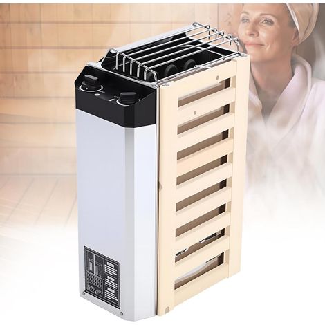 Electric Sauna Stove 3.6KW 220V Internal Temperature Control Stainless Steel Composite Wood High Efficiency for Home Hotel Office Spa (1/5)