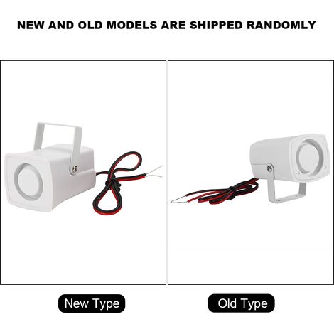 Système d'Alarme Filaire à Sirène 110dB Mini Horn pour Voiture et Maison DC 12V (1/5)