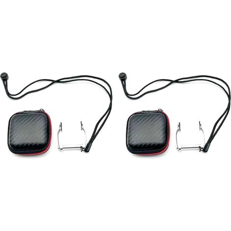 2X Pince-Nez de PlongéE sans Aluminium pour L'Aviation, PlongéE Confortable, Surf, Pinces pour Le Nez, Coussin en Silicone AntidéRapant Aux Deux, Argent (1/5)