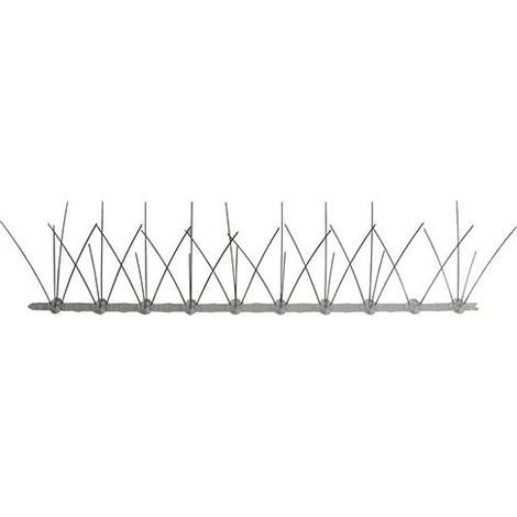 DISSUASORE PICCIONI 50CM SPILLI INOX BASE PLASTICA