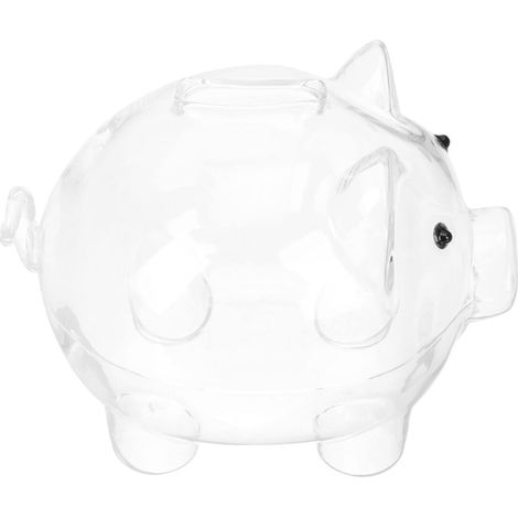 Tirelire Cochon à Grosse Capacité en Verre pour Garçon et Filles (1/5)