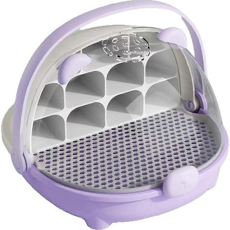 Tragbare und atmungsaktive Zuchtbox für Seidenraupen und Schildkröten, transparente Beobachtungskabine, Mini-Haustierzuchtbox (1/5)