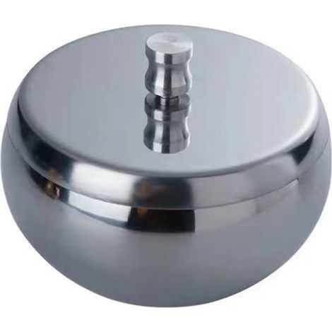 Cendrier, Cendrier d'extérieur avec couvercle, Cendrier domestique en acier inoxydable pour cigarettes, Cendrier design (1/5)