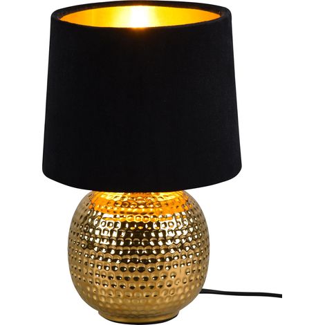 Lampada da Tavolo da Interno Attacco E14 in Ceramica Oro (1/3)