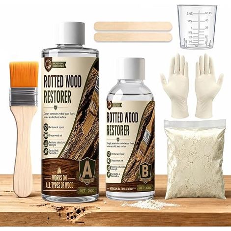 Wood Filler Paste Epoxy Resin Wood with Wood Hardener for Wood (1/5)