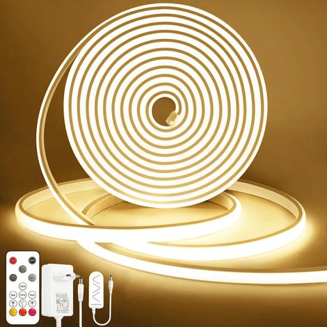 Ruban LED COB, Blanc Naturel Dimmable Bandeau avec Télécommande, 2m (1/5)