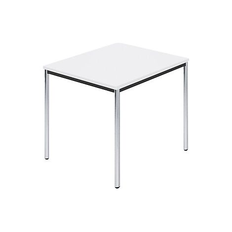 kaiserkraft 929344 Mesa rectangular tubo redondo cromado (1/3)