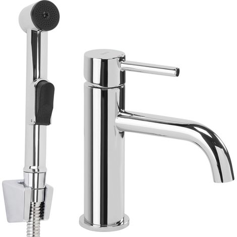 Rea Grifo De Lavabo Con Ducha Higiénica Lungo Chrome 12X4X17Cm (1/5)