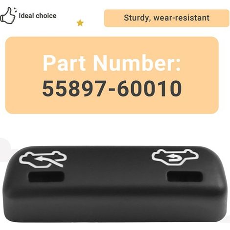 55897-60010 is suitable for the air control lever switch button cover of 98-07 Toyota Land Cruiser. (1/4)