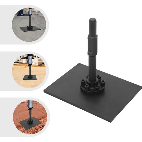 Senderpick – Plaque vibrante 27 x 26 x 20,5 cm – Acier 40CR traité – Compactage rapide pour gravier et terre – Poignée 65A pour usage professionnel