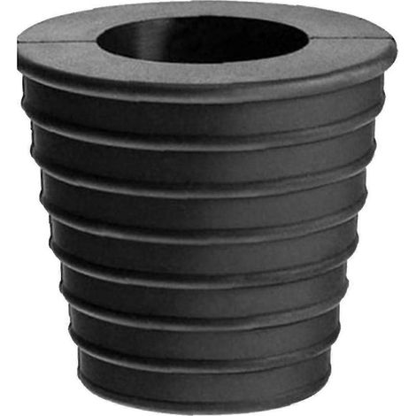 Cale de parasol de 3,8 cm (1,5 pouce) en caoutchouc pour tables de terrasse - Accessoires d'installation faciles pour pied de parasol-Black (1/5)