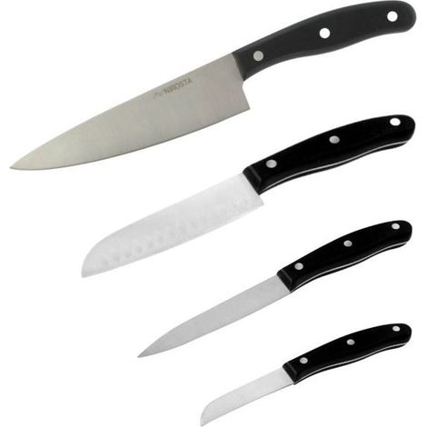 Set aus 4 Küchenmessern - NIROSTA - 20, 22, 26 und 31 cm