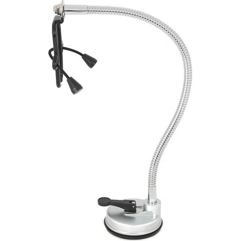 Soporte de pared giratorio de 360° para secador de pelo con ventosa.