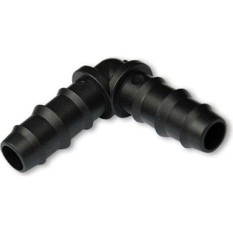 Coude annelé polypropylène pour tuyau Ø 25 mm – Raccordement pour irrigation – Lot de 5 unités – Résistant aux UV (1/2)