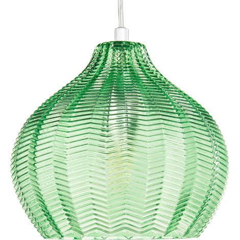 Pendant Lamp KEILA Glass Green