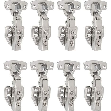 100-Grad-Vollüberlappungsscharniere mit integriertem Dämpfer und Selbstschließmechanismus für Küchenschranktüren (Set) (1/5)