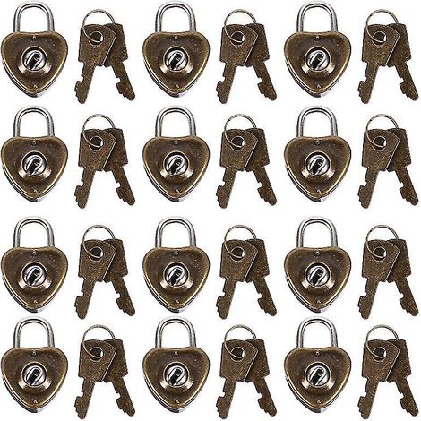 12 Mini-Vorhängeschlösser