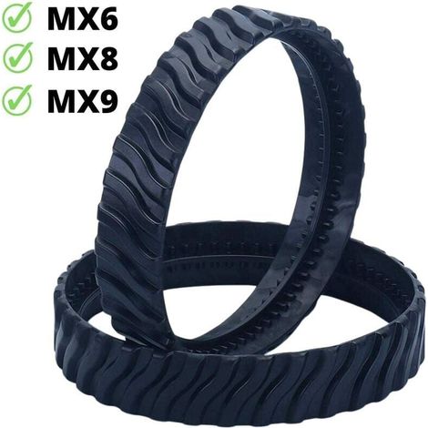 2 chenilles adaptables pour Zodiac MX6 MX8 MX9, pneus de Robot Nettoyeur Piscine R0526100 (1/4)