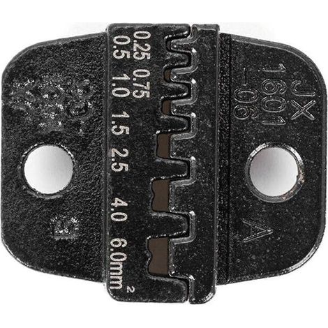 Mâchoires de sertissage moulées 24-10AWG 0,25-6,0 mm² Mâchoires de sertissage pour cosses à barrette isolées pour pinces à sertir (AWG24-10) (1/3)