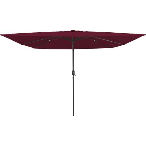 Garten-Sonnenschirm Bordeauxrot 295 x 295 x 245 cm