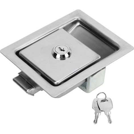 Toolbox Latch, Toolbox Locks with Keys with 2 Keys, 304 Stainless Steel Latch for Trucks RV. (1/5)