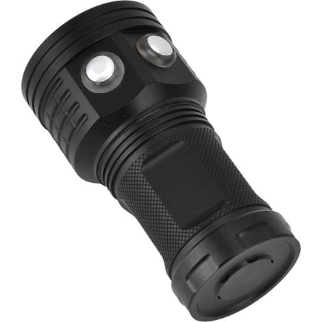 14-LED-Taucherlampe, tragbare Unterwasserbeleuchtung zum Tauchen und Fotografieren, 100 Meter, 3 Farben, 7 Modi, IPX8 wasserdicht, Aluminium, Batterie nicht enthalten (B11) (1/5)