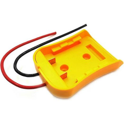 Base adaptateur de connecteur de montage pour batterie lithium-ion sans fusible, compatible avec les outils électriques de bricolage, avec fil. (1/5)
