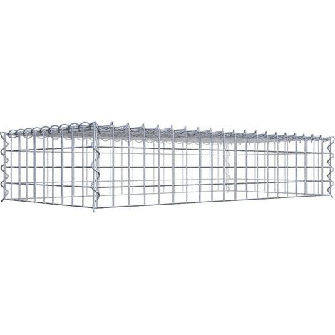 Gabiondeco - Gabion - Element de prolongation en hauteur 100 cm x 20 cm x 50 cm (L x H x P). maille 5 x 5 cm. Spirale. Attention : il manque une grille - Made in Germany (1/5)