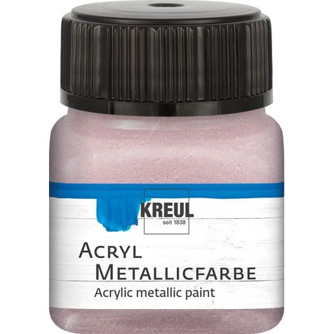 Kreul Acryl Metallicfarbe roségold 20 ml Metallicfarbe