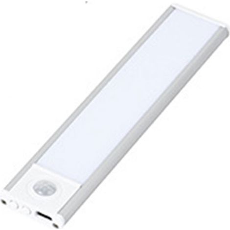 Éclairage sous meuble, veilleuse de cuisine avec détecteur de mouvement, 3 modes de couleur, bande LED rechargeable et à intensité variable pour cuisine, placard, penderie, escaliers (1/5)