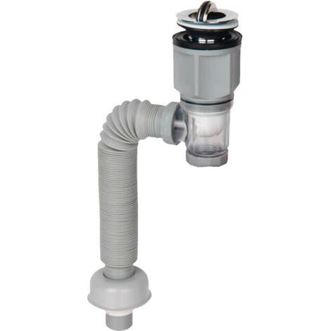 Sink Drain Kit, Odor Proof Drain Replacement, Sink Clogged Pipe, Bathroom Solutions, Easy to Install Flexible Hose, Waterproof, Home Improvement Accessories