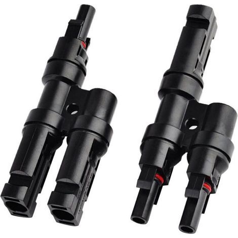 MC4 Solar Panel T/Y Branch Connectors Cable Distribution Fitting (1/4)