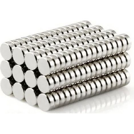 50 aimants ronds en néodyme 10x2mm N35, puissants aimants permanents pour bricolage et assemblage (1/5)