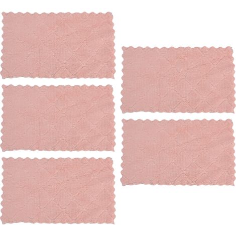 Chiffon Microfibre - Éponge Corail Haute Absorption - Cuisine Salle De Bain Nettoyage Vitres - Lot De 5 (1/5)