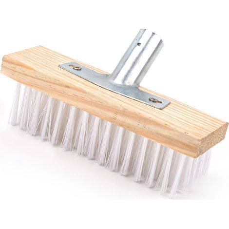 Tête de brosse de sol en nylon, à poils durs, remplacement robuste pour escaliers, terrasses, ponts et carrelages, 20 cm / 7,9 po de long. (1/5)
