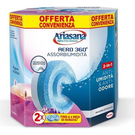 12 x ARIASANA RICARICA AERO 360 TAB LAVANDA 2X450 G