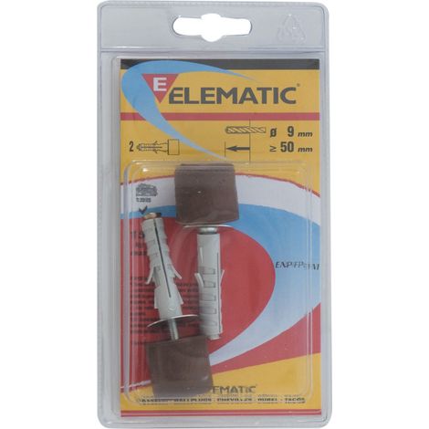 2 pz tasselli ENP/FP9 Elematic tassello paracolpi bianco fischer nylon (1/2)