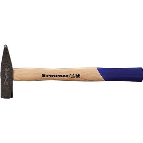 Schlosserhammer 1500g m.Hickorystiel Stiel-L.380mm PROMAT DIN1041 (1/3)