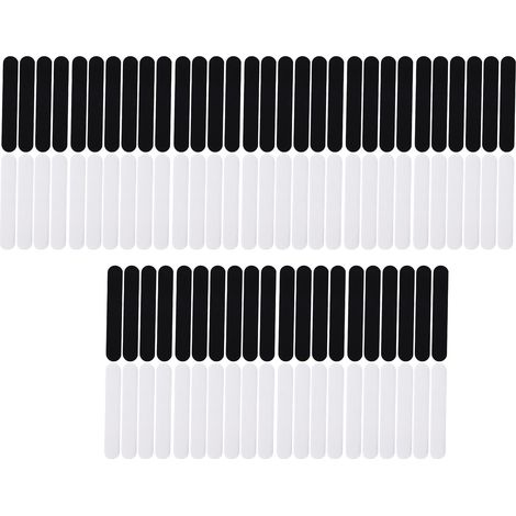 Protège sweat, Casquette Sweat Absorber Sticker Adhérent Sac de Sport et Sport Fitness outdoor, 100 Pcs Noir Blanc Non tissé Respirant 9.25x1.45in (1/5)
