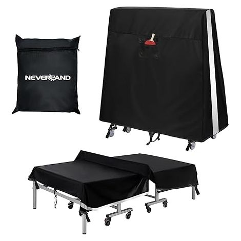 Waterproof Ping Pong Table Cover Waterproof Table Cover for Outdoor and Indoor Table Tennis Table (65 x 70 x 185 cm) (1/5)